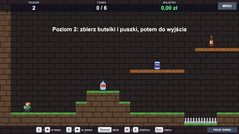 Rozgrywka w Symulatorze Butelkomatu 3D Deluxe — zbieranie opakowań na planszy i oddawanie ich w automacie