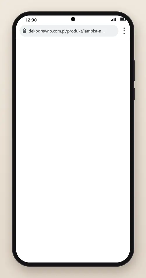 Lampka w kształcie rakiety wyświetlona w AR na ekranie telefonu
