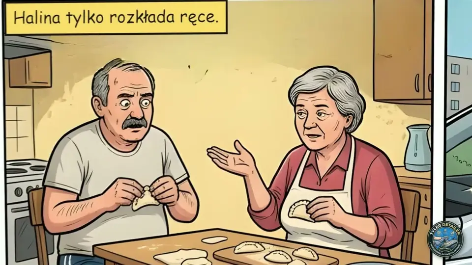 Kadr z komiksowego spotu reklamowego Tyler Detailer z Wałbrzycha